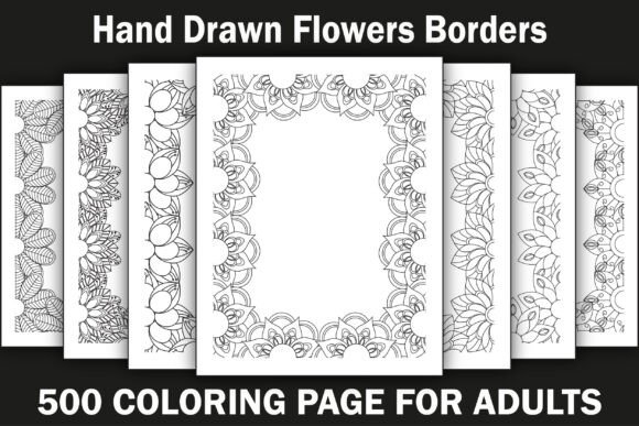 Download Hand Drawn Borders Bundle Coloring Book - Drawn Collection