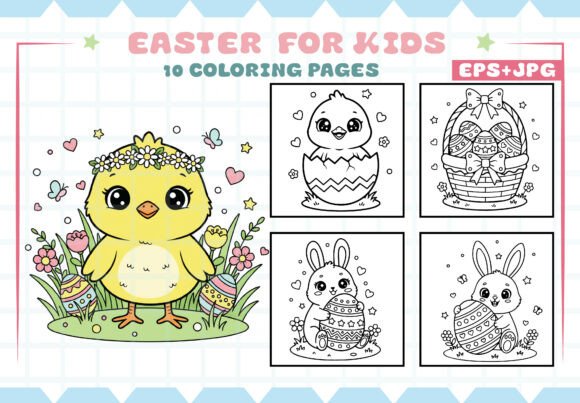 Download Easter Coloring Pages for Kids Vol 1 - Premium Resources