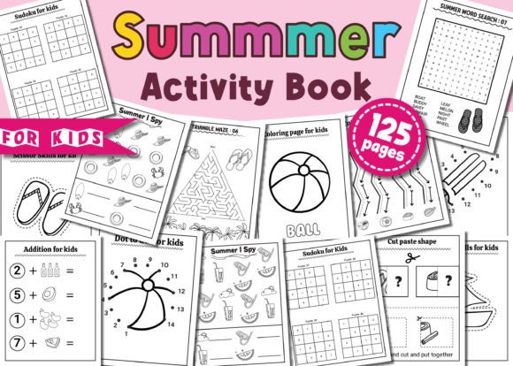 Download Summer Activity Book for Kids Vol - 2 - Premium Bundle