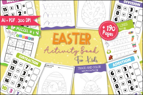 Download Easter Activity Book for Kids, KDP - Easter activity book for kids Collection