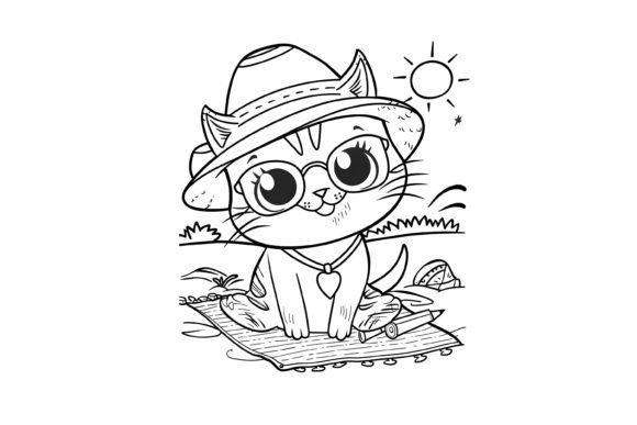 Download Cute Summer Coloring Page for Kids - Premium Resources