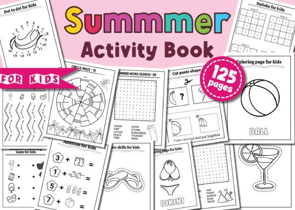 Download Summer Activity Book for Kids Vol - 3 - Premium Resources