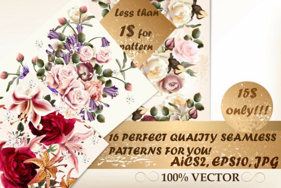 Download Bundle from Perfect Patterns with Roses - Premium Resources