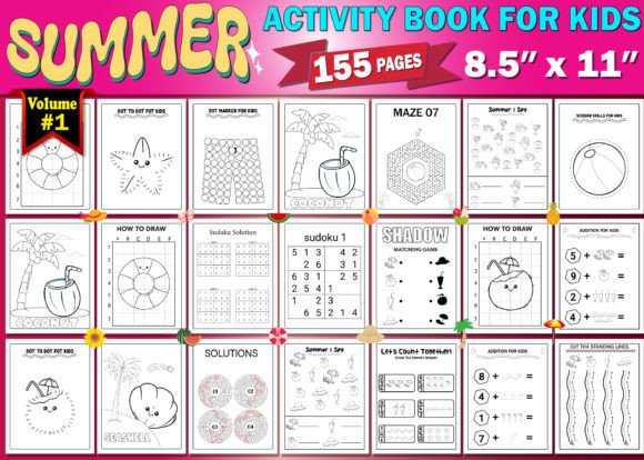 Download Summer Activity Book for Kids Vol - 1 - Summer activity book for kids Collection
