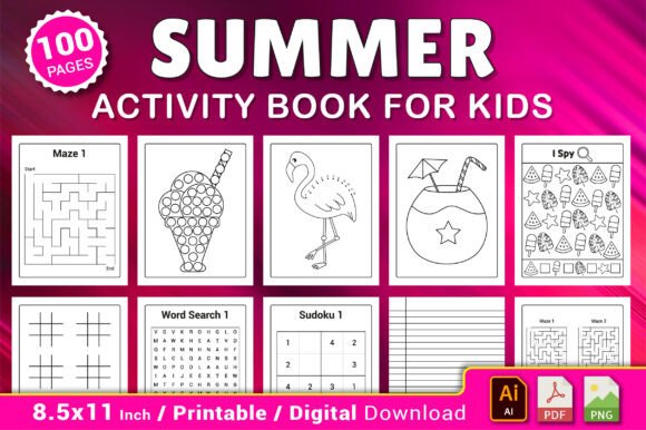 Download Summer Activity Book for Kids - Summer activity book for kids Collection